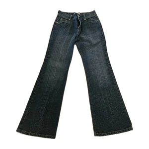 VINTAGE L.E.I. GABBY ADJUSTABLE WAIST BAND SZ 14 LOW-RISE FLARE JUNIORS JEANS - Picture 1 of 17