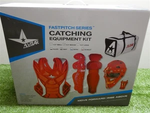 All-Star Fastpitch Series Softball Catcher's Kit Medium 13.5" Navy Blue New - Picture 1 of 5