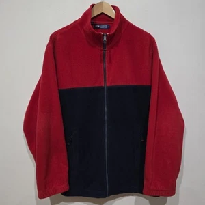 Arrow Jumper AUS L/14 US10 Blue Red Fleece Full Zip High Neck Sweater - Picture 1 of 6