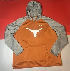 Texas Longhorns Hoodie Size XL Nike Therma Fit Big Logo Pullover - Picture 1 of 9