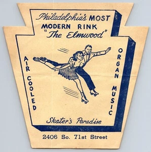 Pegatina publicitaria The Elmwood Rink - Skater's Paradise - Philadelphia - Imagen 1 de 2