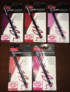 Maybelline Colorsensational Lip Liner Lot X5 Rose Nude Toast Red Raisin - Picture 1 of 6
