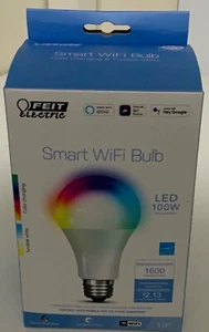 Feit Electric SDmart Wi-Fi Bulb LED 100 W Brigtness 1600 Lumens Gift Tunable Whi - Picture 1 of 4