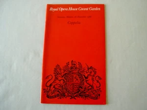 Programme: ROH Covent Garden 1968 DELIBES Coppelia Anthony Twiner - Picture 1 of 3