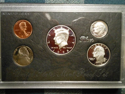 1998-S US Proof Set 90% Silver WITH ORIGINAL MINT PACKAGING - Image 1 of 4