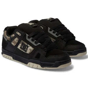 DC Shoes Men's Stag Black/Grey/Brown Low Top Sneaker Shoes (XKSC) - Picture 1 of 6
