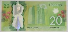2012 Canada Polymer $20 Dollar  Repeater Banknote-FWG5649564- Circulated