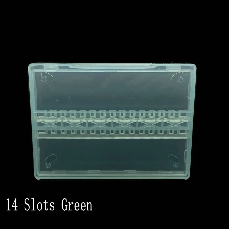10/20/30 Slots Clear Storage Box for Nail Drill Bit Files Nail Accessorie Tools - Image 1 of 4
