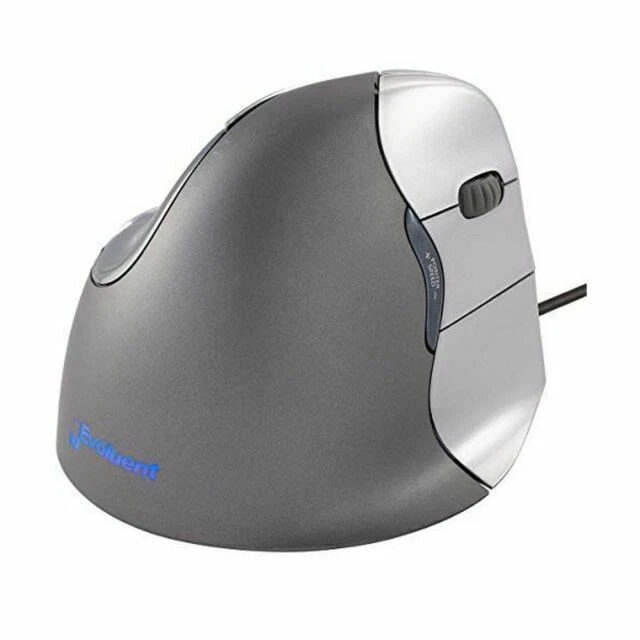 Evoluent VM4R 2600 DPI Ergonomic Vertical Mouse - Gray