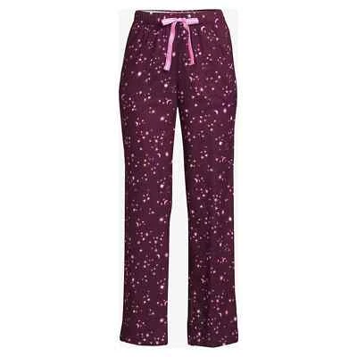 Joyspun Women's Flannel Lounge Pants-Burgundy Stars - 2X (18W-20W) - NWT - Image 1 of 2