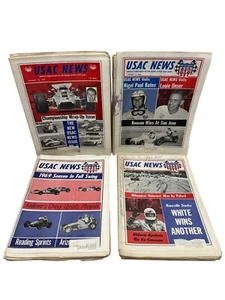 Lot of 23 1969 USAC News Racing Papers Unser Foyt Indy 500 Sprint Midget - Picture 1 of 8
