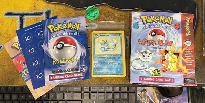 Pokemon COMPLETE IN BOX Jungle Water Blast Theme Deck! OPENED CIB Water Fighting - Image 1 of 4