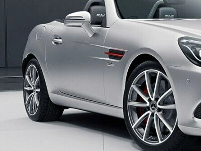 梅赛德斯-奔驰原始设备制造商 SLK & SLC 级红色艺术版侧通风口格栅 R172 全新 — 第 1/2 张图片