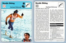 Gerhard Grimmer - Nordic Skiing - 1977-9 Sportscaster Rencontre Card
