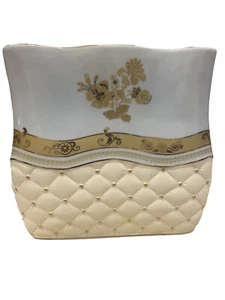 1996 Croscill Napoleon Ceramic Bathroom Tissue Box Cover - Picture 1 of 6