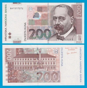 Croatia 200 Kuna P 42a 2002 UNC ( P 42 a ) "BZ" Replacement note, Suffix Z - Picture 1 of 1
