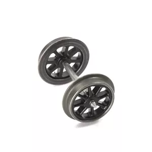 24pcs HO Scale 36" Metal Wheels Plastic Spoke 1:87 Railway Wheelsets - Picture 1 of 4