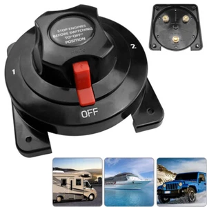 Heavy Duty Marine Dual Battery Switch Boat Isolator Selector RV/Caravan/Yacht AU - Picture 1 of 14