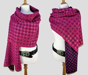 Rosa Italia, elegante y elegante bufanda estrella pashmina, manta reversible,... - Imagen 1 de 18