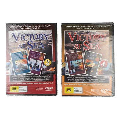 Victory At Sea, Season 3 and 4 DVDs, Documentary/War/Military, TV Series, NEW - Image 1 of 4