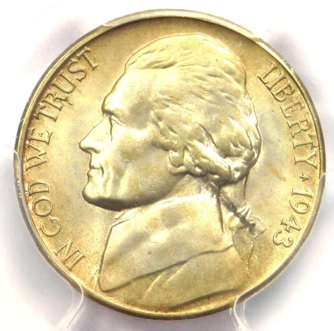 1943-S Jefferson Nickel 5C - PCGS MS67+ PQ - Rare Plus Grade - $450 Value! Cover
