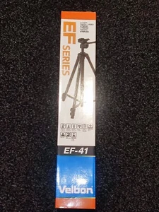 Velbon EF-41 tripod, 3D head and QB-32 quick connector. Height 51cm - 146 cm - Picture 1 of 4