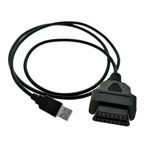 1PC 16Pin OBD2 Female To USB Port Charger Adapter Cable Connector DiagnosticTool - Picture 1 of 15