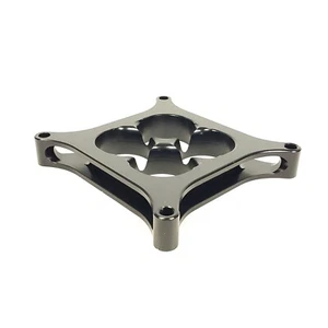 Black 1 " Billet Super Sucker Carb Spacer For 4150 Type Carburettor - Picture 1 of 7