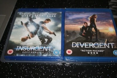 Divergent & Insurgent (Blu-rays, 2014) Brand New. Cert 12. - Image 1 of 2