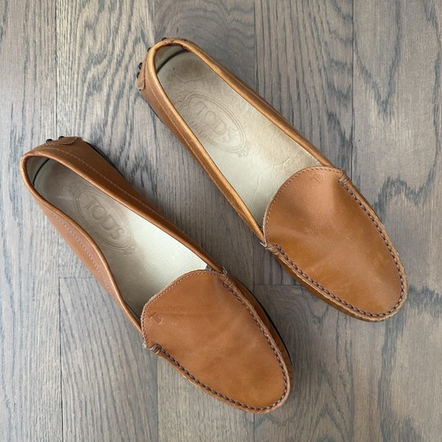 TOD’S Mocassini da guida Tod's Gommini in pelle di cammello taglia 40 EU 10 US
