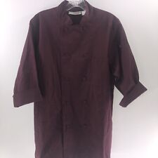 Chef Works Chambery Chef Coat, Wine Color Size Small.