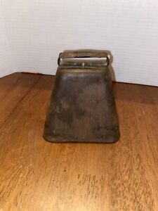 Vintage Cow Bell Working Ribbed Cowbell