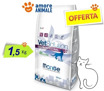 Monge VetSolution Cat Gastrointestinal 1,5 kg - Crocchette per Gatto, Gatti