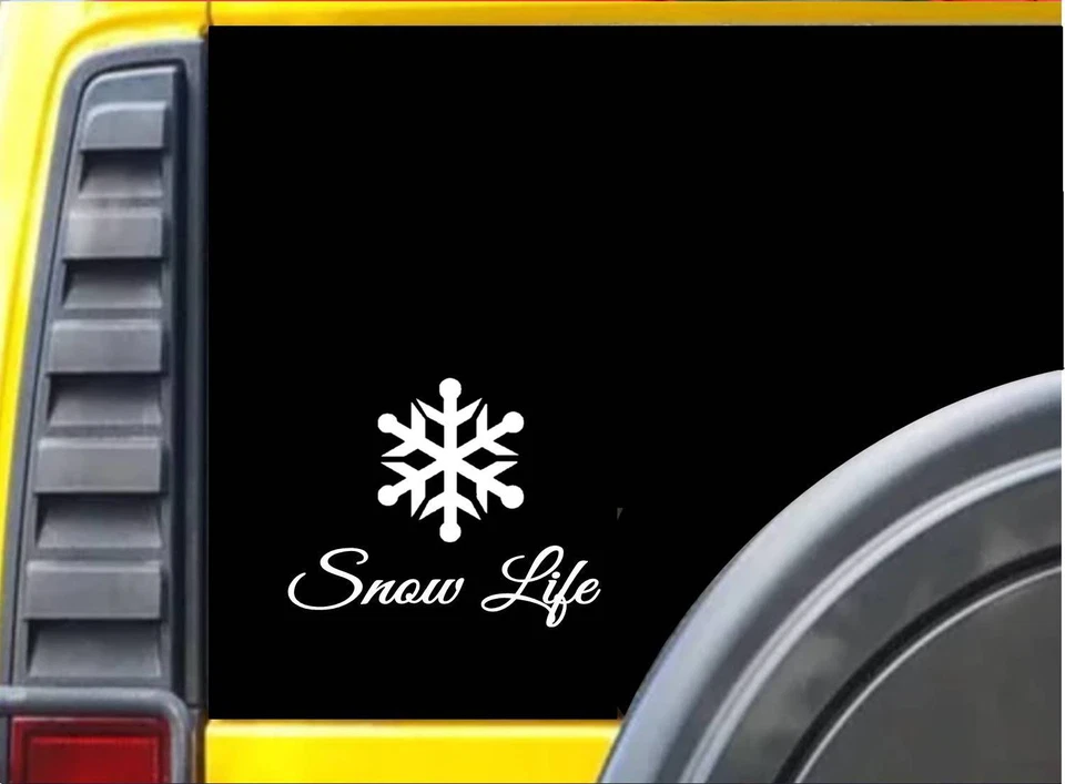 EZSTIK Snow Life K686 8 inch Sticker skiing decal