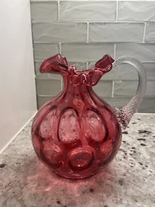 Fenton Cranberry Glas Krug (EUC) - Bild 1 von 6