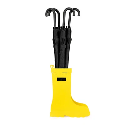 Umbrella Stand Wellies Design Yellow Stand Umbrellas Metal Pop Art - Image 1 of 4