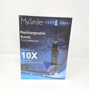 My Smile Rechargeable Sonic Toothbrush Five Setting w/ Travel Case New in Box! - Picture 1 of 4