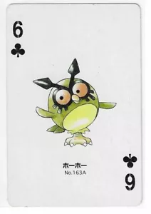 SILVER PART 2 POKEMON JAPANESE POKER PLAYING CARD 6 OF CLUBS LP - Picture 1 of 2