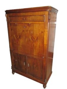 Secretaire - ribaltina  con segreto in ciliegio - ribalta  fine '800  - Foto 1 di 12
