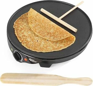 Giles & Posner 1300w Electric Non Stick 30cm Plate Crepe Maker Pancakes Galette