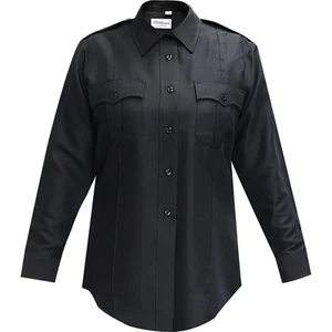NEW FLYING CROSS WOMENS 142R78Z COMMAND SHORT SLEEVE ZIPPER SHIRT LAPD NAVY 38 - Picture 1 of 3