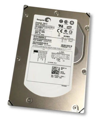 DELL SEAGATE ST3146855LC 146GB 15K 3.5" U320 SCSI HARD DRIVE 0TU963 - Image 1 of 4
