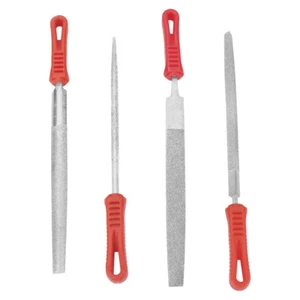 6"Diamond Needle File Set Files Polishing Grinding Carving Glass Metal Tool 4pcs - Picture 1 of 9