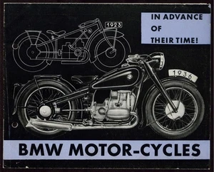 BMW Motorrad Katalog 1936 abgebildet R2 R3 R4 R5 R12 R17 - Bild 1 von 3