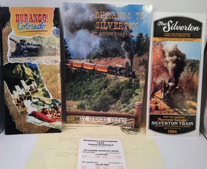 Durango to Silverton By Narrow Gauge By Crump + 3 early 90's Brochures Timetable - Picture 1 of 9