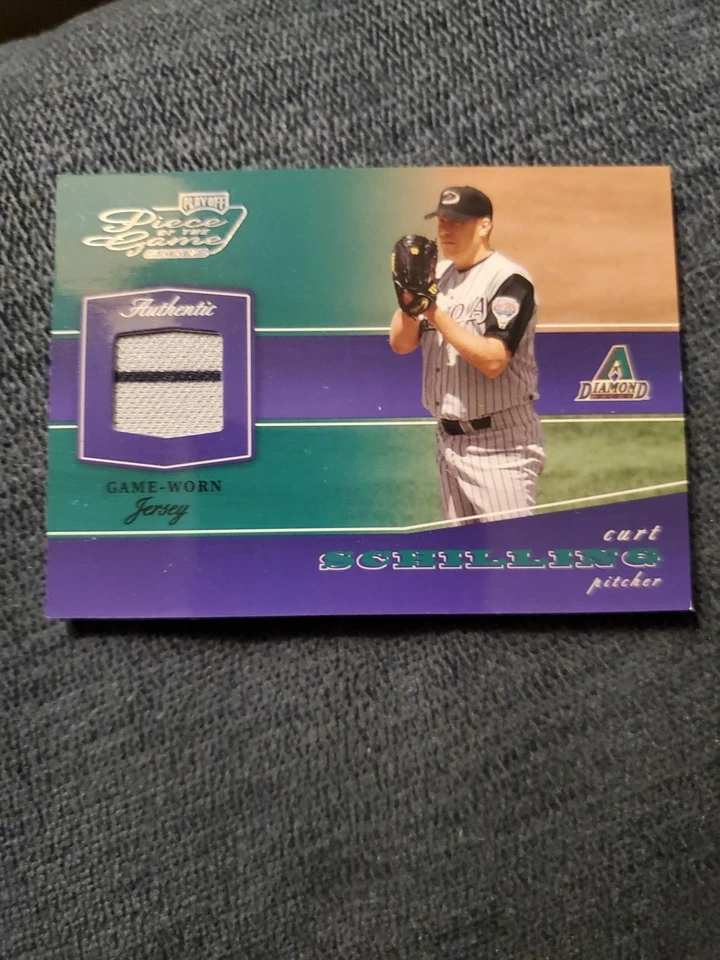 2002 Playoff Piece of the Game - Materials Curt Schilling #POG-18 (MEM) 011/100 - Image 1 of 4