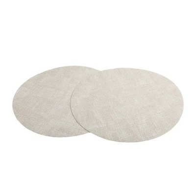 Waterproof PVC Table Mats 4 Pcs Round Placemats for Stylish Dining Experience - Image 1 of 4