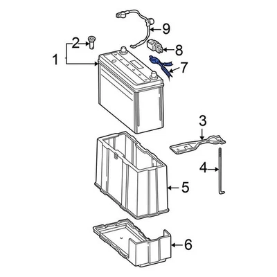 For Honda Civic 2001-2005 Honda 32600S5A910 Battery Cable - Image 1 of 2