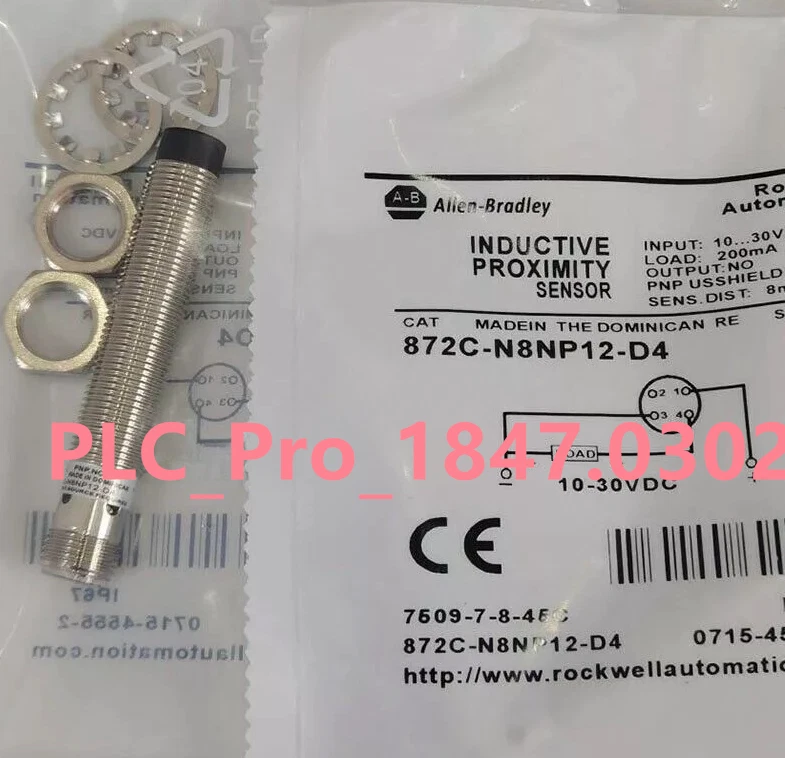 872CN8NP12D4 1PC New Allen-Bradley Sensor 872C-N8NP12-D4 - Image 1 of 1