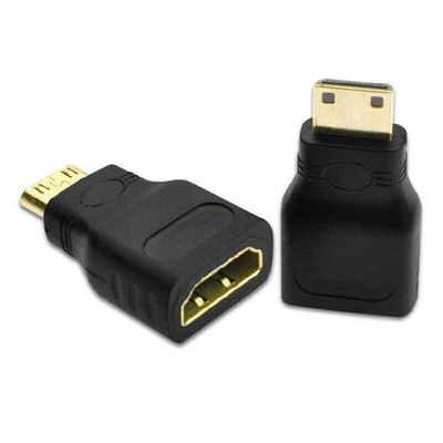 Mini HDMI Type C Male To HDMI Type A Female Adapter Connector For 1080P TV HDTV - Image 1 of 4